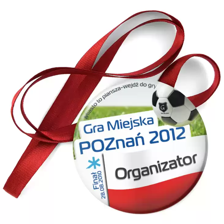 przypinka medal Gra Miejska - Poznań 2012 - Polska
