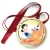 Przypinka medal VII Powiatowy Turniej Halowej Piłki Nożnej Dziewcząt 2010