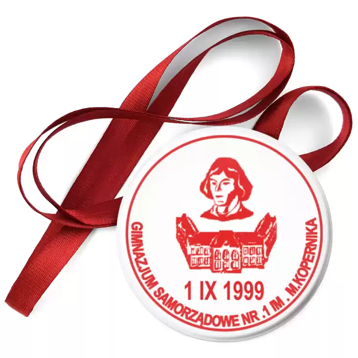 przypinka medal Gimnazjum Samorządowe nr 1 w Iławie