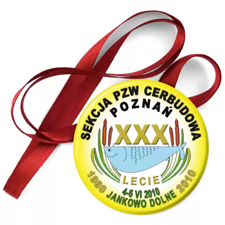 przypinka medal XXX-lecie PZW Cerbudowa