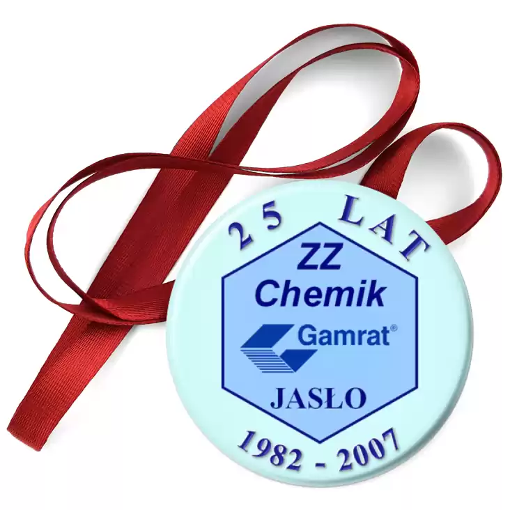 przypinka medal ZZ Chemik Jasło - 25 lat