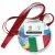 Przypinka medal 300 dni do Euro - II Piłkarska Gra Miejska - Włochy