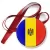 Przypinka medal Flaga Mołdawia