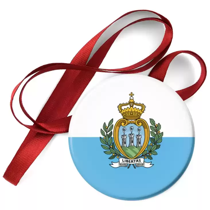 przypinka medal Flaga San Marino