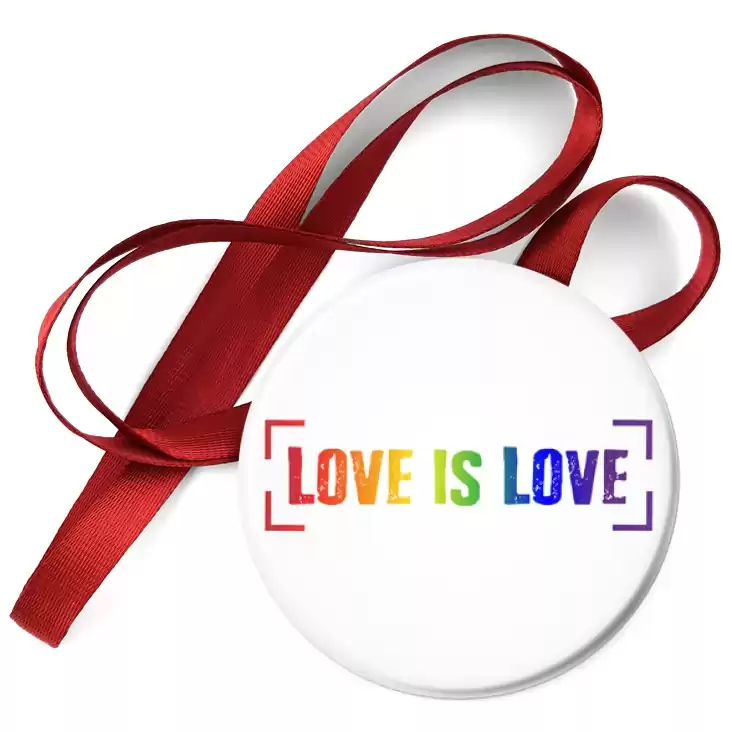 przypinka medal LGBT love is love
