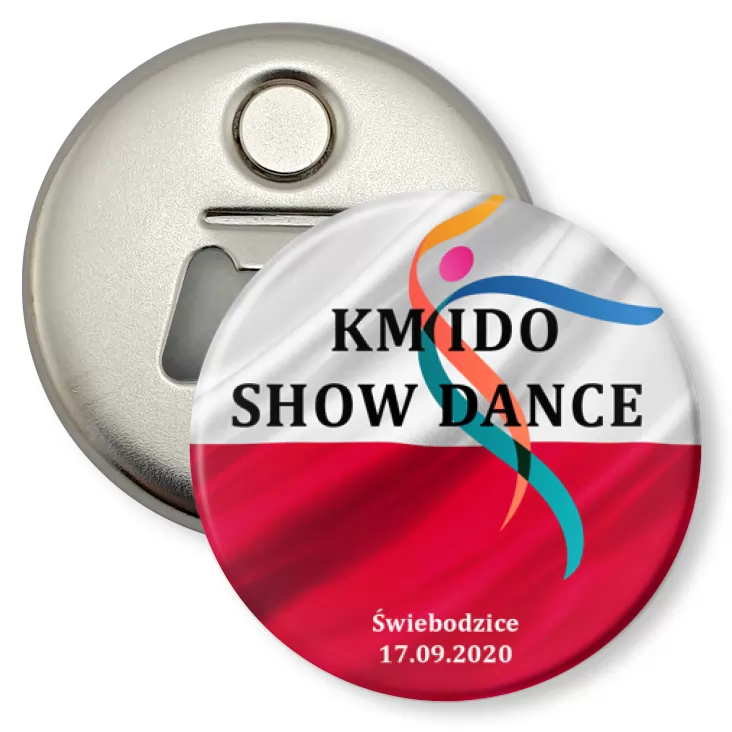 przypinka otwieracz-magnes KM IDO Show Dance