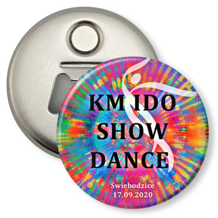 przypinka otwieracz-magnes KM IDO Show Dance