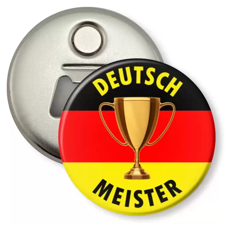 przypinka otwieracz-magnes Deutsch Meister