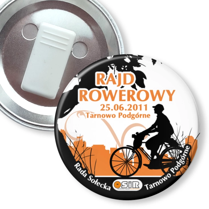 przypinka z żabką Rajd Rowerowy Tarnowo Podgórne