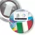 Przypinka z żabką 300 dni do Euro - II Piłkarska Gra Miejska - Włochy