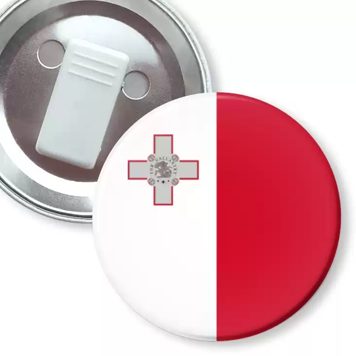 przypinka z żabką Flaga Malta